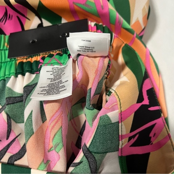 Nine West Women’s Cullote Small Green Chili Multicolor NWT Capri Pants Pull On - Picture 12 of 13